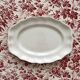 Scalloped oval dish in Saint Clément earthenware