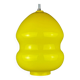 Yellow glass pendant lamp, Yugoslav mid-century, 1970s.