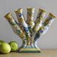 Italian Maiolica Ceramic Tulip Vase or Tulipière