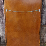 Mirror maugrion, bamboo and rattan, vintage, 80s