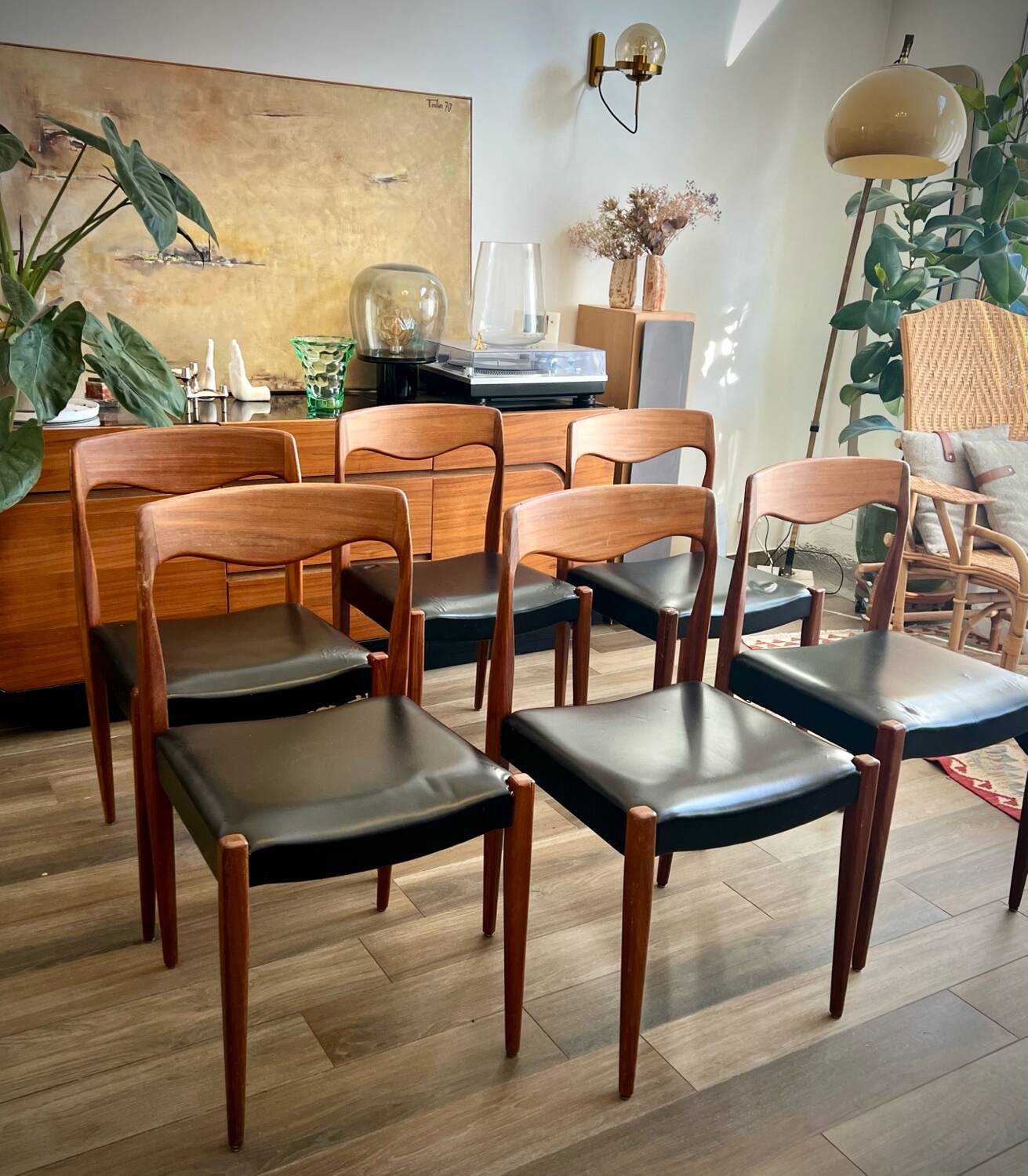 Set of 6 Roche Bobois chairs, 1960