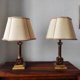 Pair of neo-classical Empire style lamps