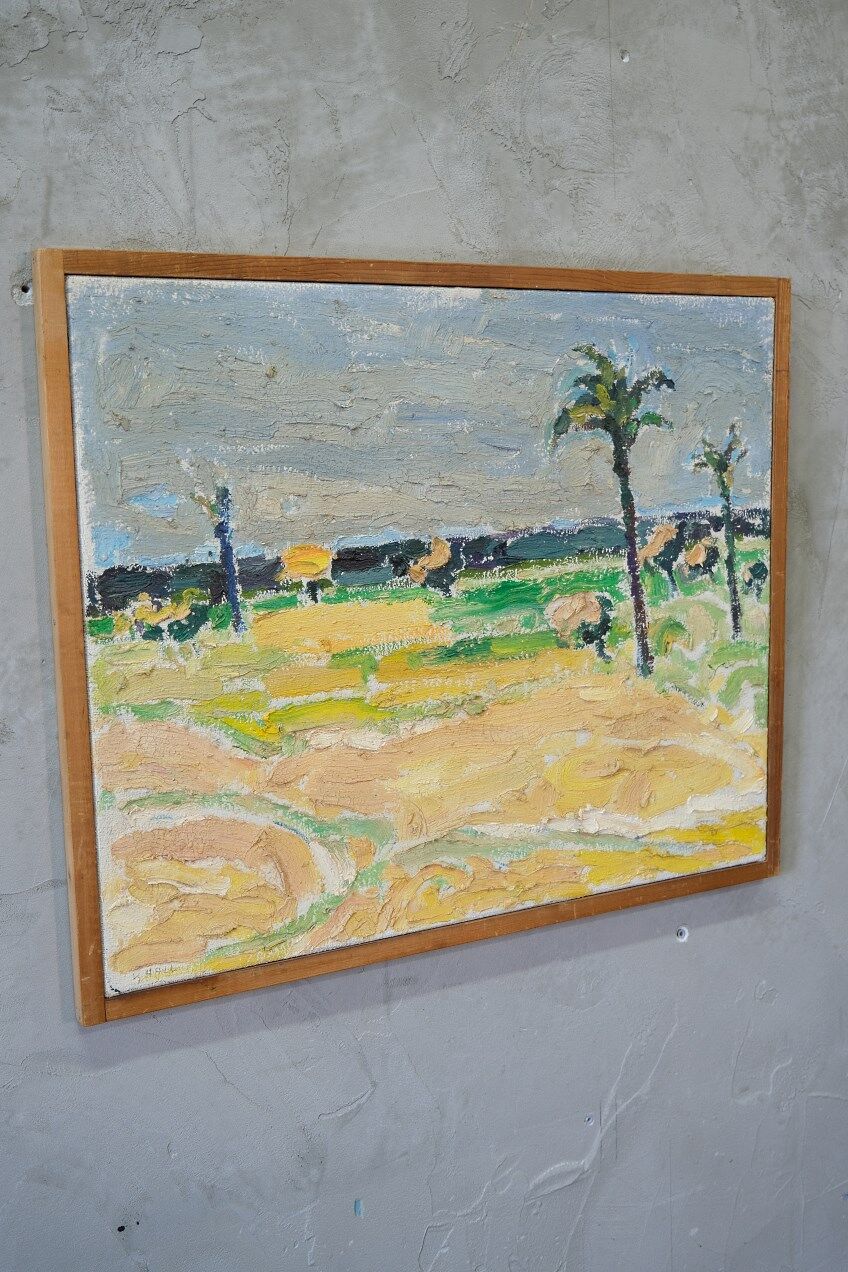 Karl Hall (1919-2011), Swedish Modern Painting, 1960s, Oil on Canvas, Framed