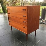Commode scandinave en teck des années 1960
