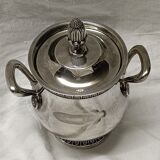 tea and coffee set 5 pieces in silver metal Gallia for Christofle model "Malmaison"