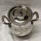 tea and coffee set 5 pieces in silver metal Gallia for Christofle model "Malmaison"