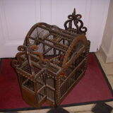 Cage has birds old XVIIIth