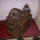 Cage has birds old XVIIIth