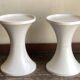 Pair of bedside tables 1970 Space Age in white ABS