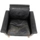 Fauteuil scandinave en cuir, Suède, 1960