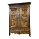 Wardrobe in walnut and burr walnut from louis xv xviii eme century