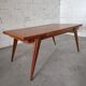 Vintage compass foot dining table