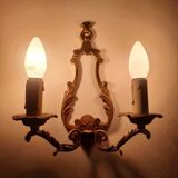 Paire d'appliques murales bougeoir anciennes