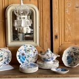 Plat oval fleurs Mason’s belvédère