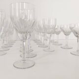 Set of Twenty-three Crystal Drinking Glasses attr. to Val Saint Lambert, Fr