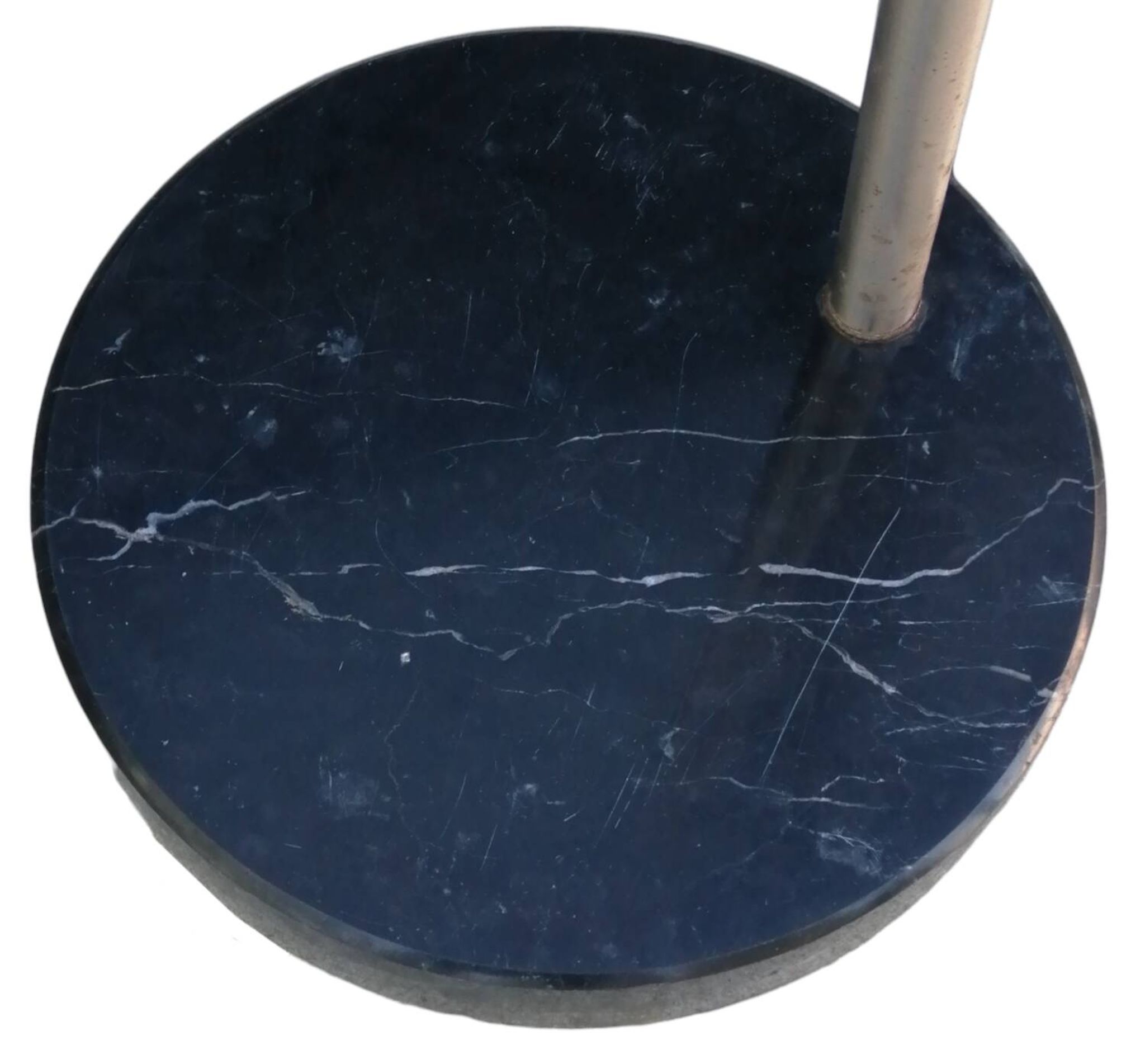lampadaire design métal chromé