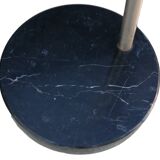 designer chrome metal floor lamp