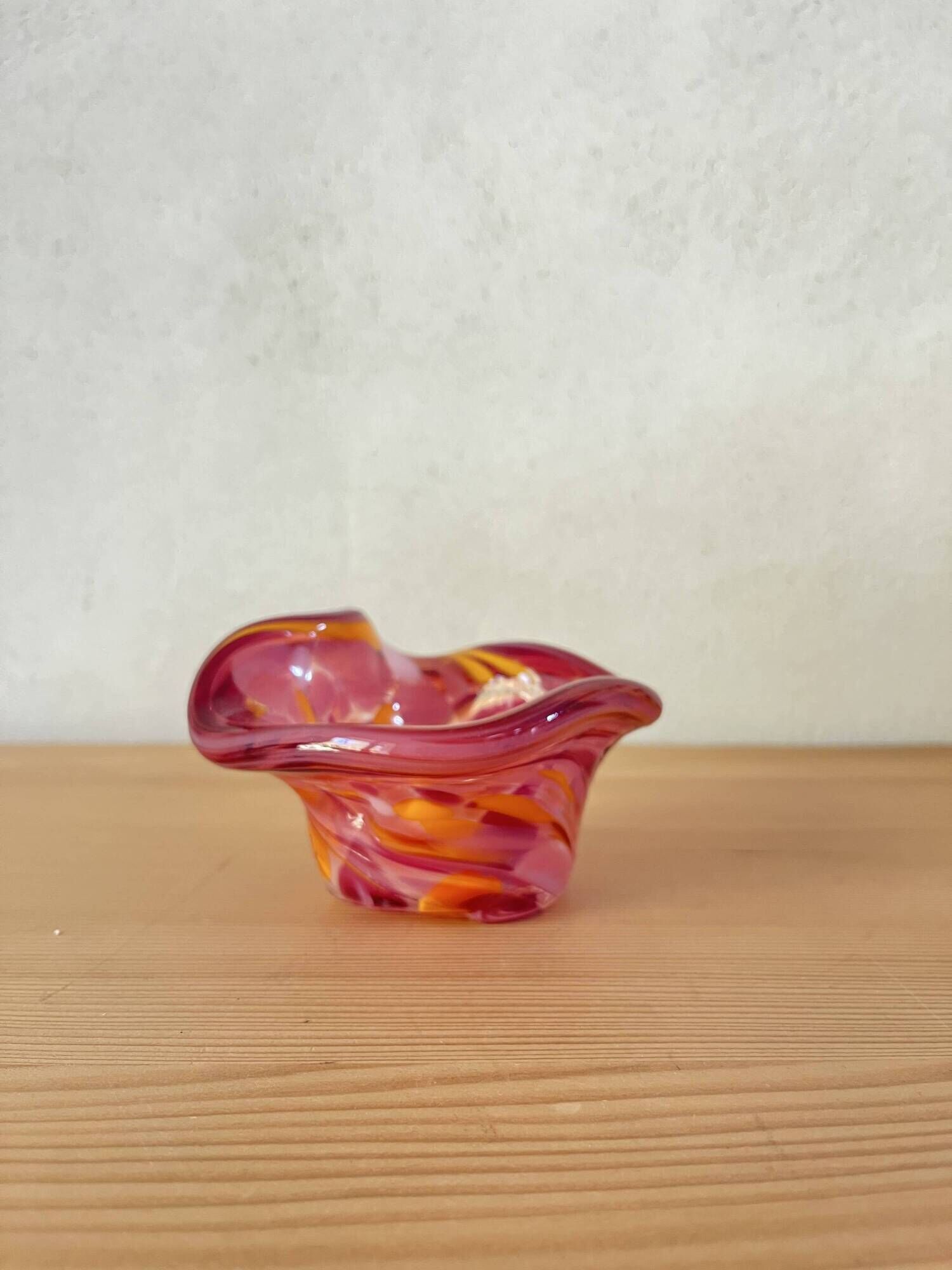 Ashtray or glass blown pocket tray dlg Murano
