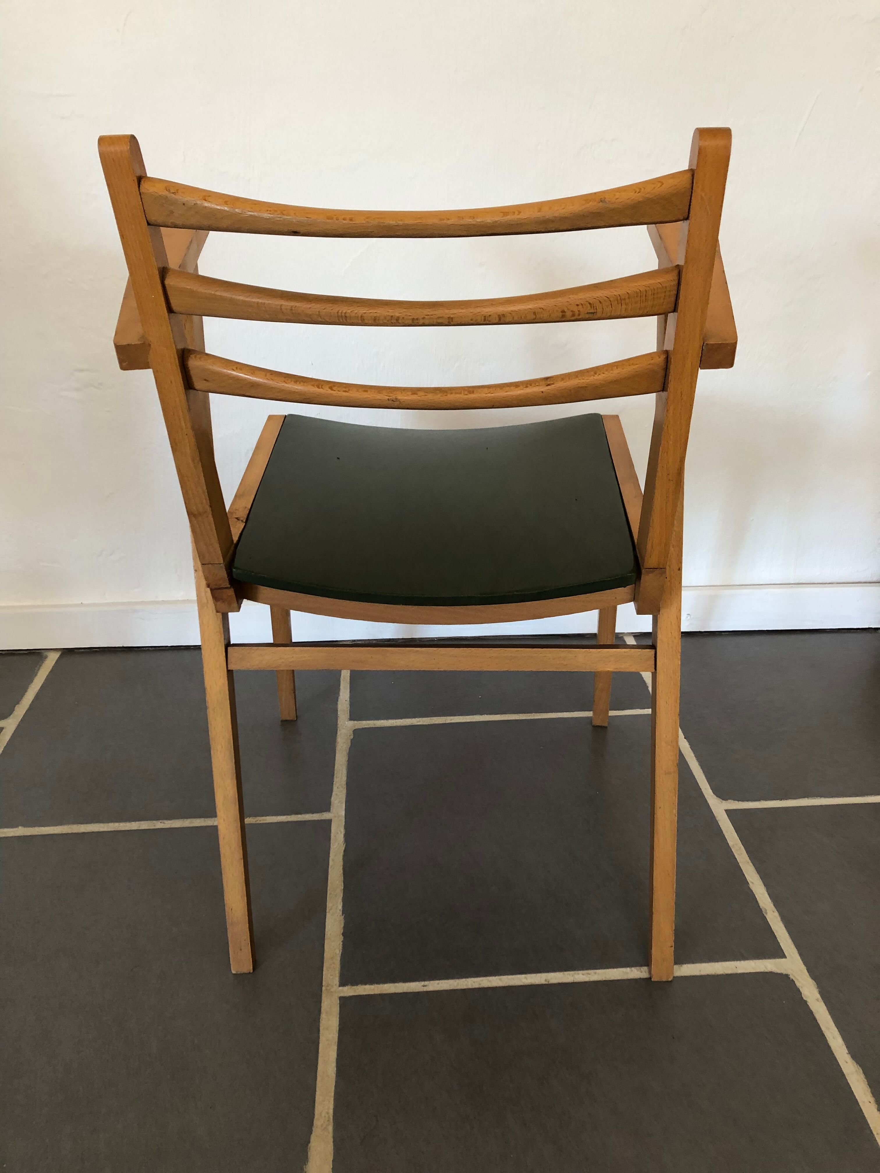 Vintage 50s bridge armchair