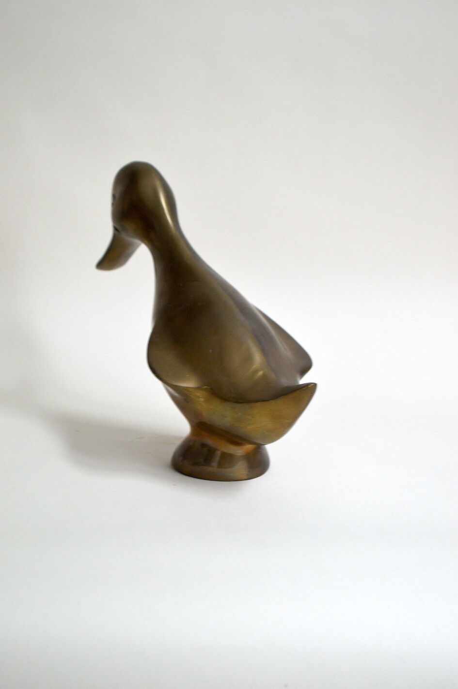 Vintage brass duck
