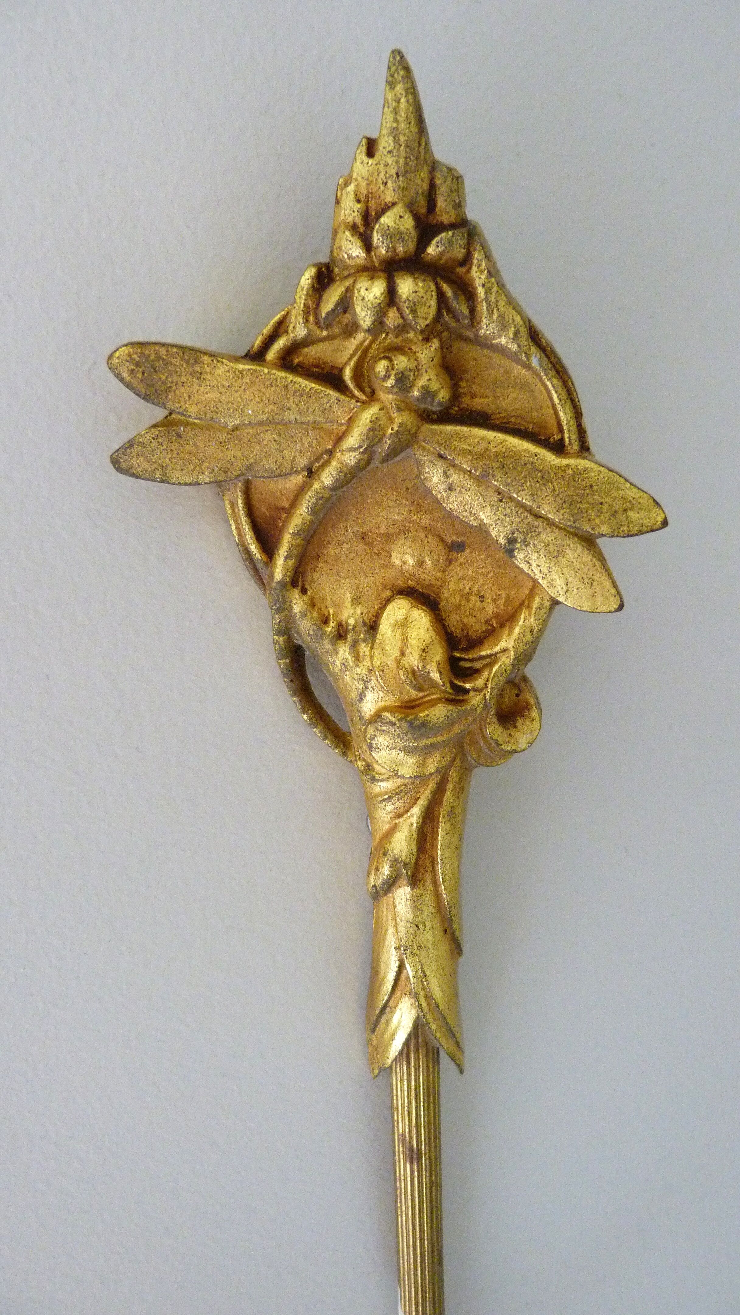 Ancient art nouveau tulip sconce