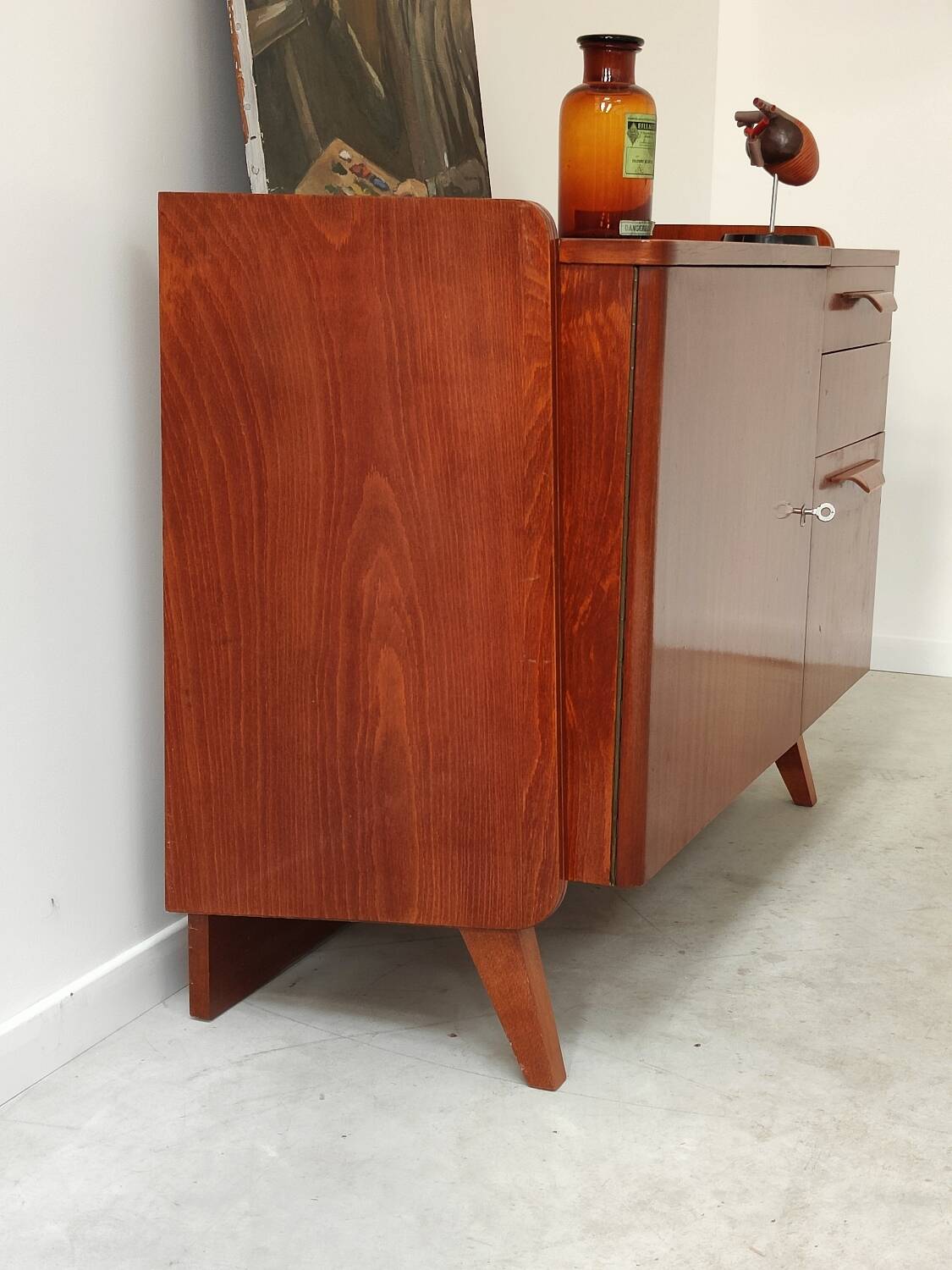 Low sideboard by Frantisek Jirak for Tatra Nabytok 1959