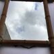 Mirror wood turned old bamboo
