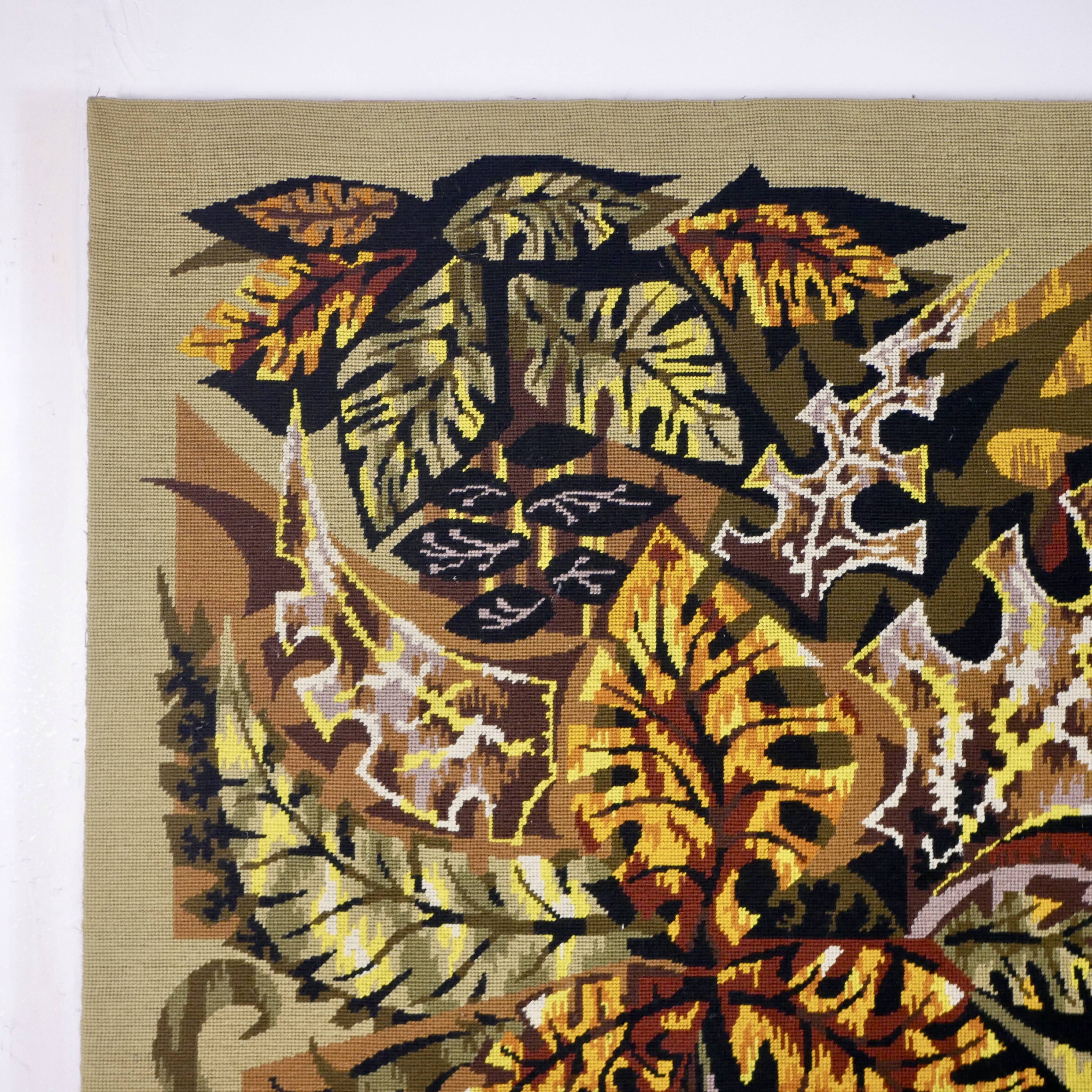 Tapisserie Trinidad en laine par Jean-Claude Duprez, France, années 60