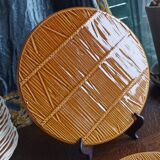 2 round trays by Gien - Val d'Or