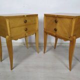 Pair of art deco bedside tables