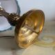 Vintage Neo-Rococo bedside lamp with fringed shade.