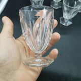 Lot of 5 unsigned Baccarat crystal glasses