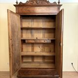 Louis XVI style mirror cabinet in walnut circa 1880