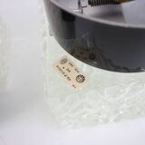 Pair of Mid-Century Wall or Sconces Lamps by Valasske Mezirici, 1960's