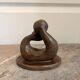 Ceramic Sculpture Pottery Nativity Man Woman Couple Abstract Modern Fa