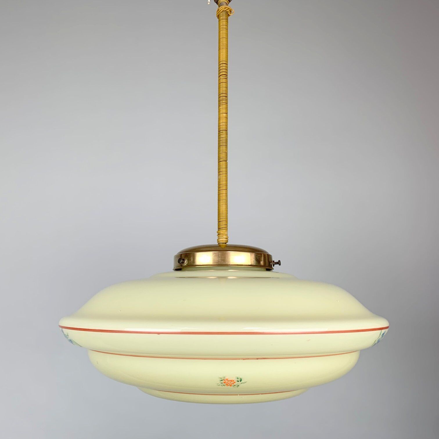 Art nouveau brass lamp, 1920's