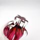 Organic Art Vase Josef Hospodka - Sommerso Ruby/Mandarin