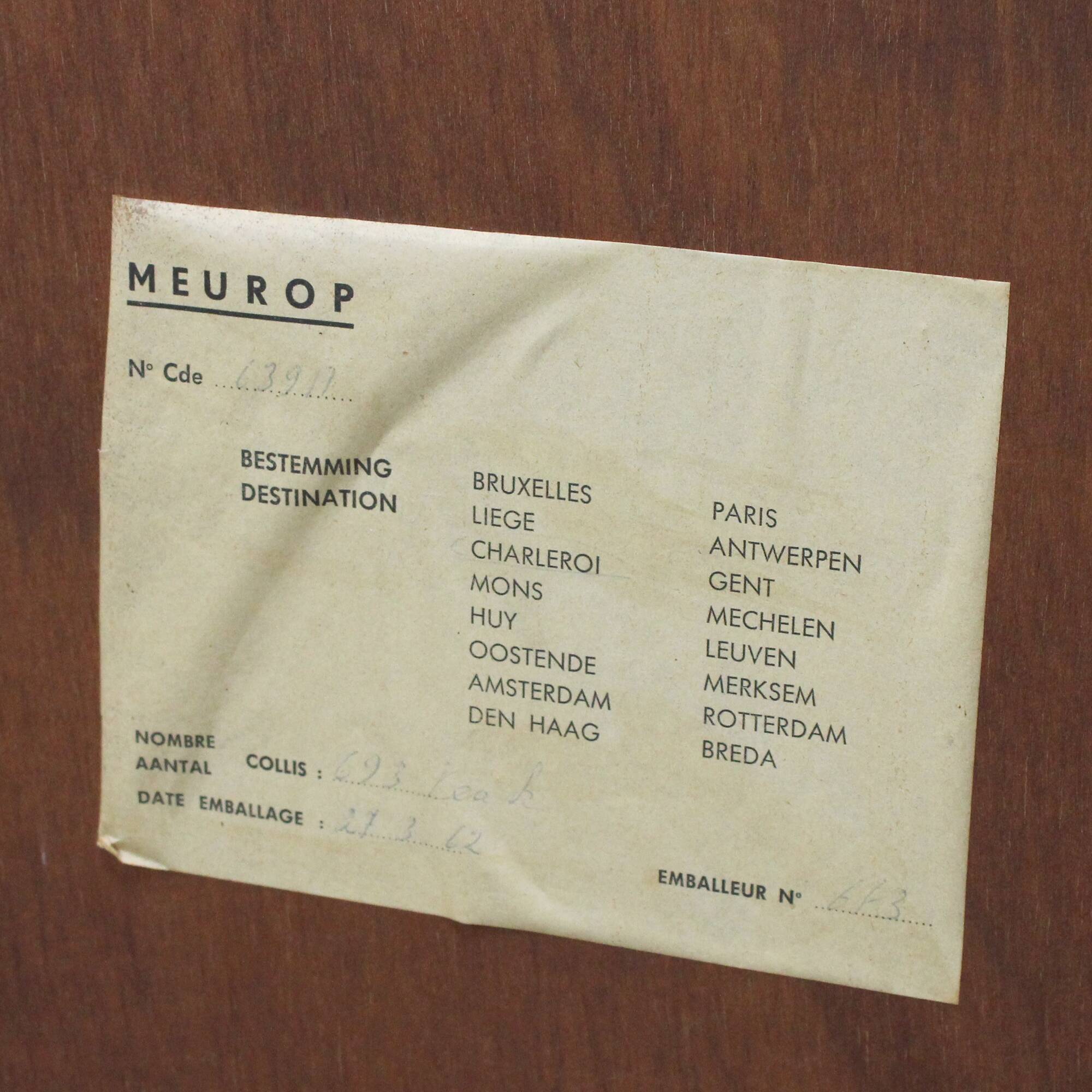 Secretary / bar cabinet model "693" by Pierre Guariche for Meurop 1960s