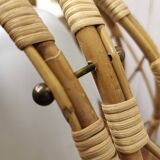 Vintage rattan pendant light
