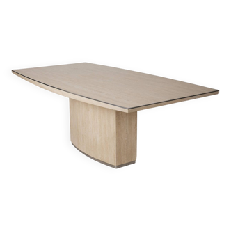 Willy Rizzo travertine dining table