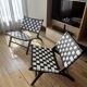 Pair of “Los Angeles” model armchairs by Olivier de Schrijver