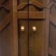 1970s antique octagonal gold storage cabinet