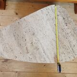 Travertine coffee table