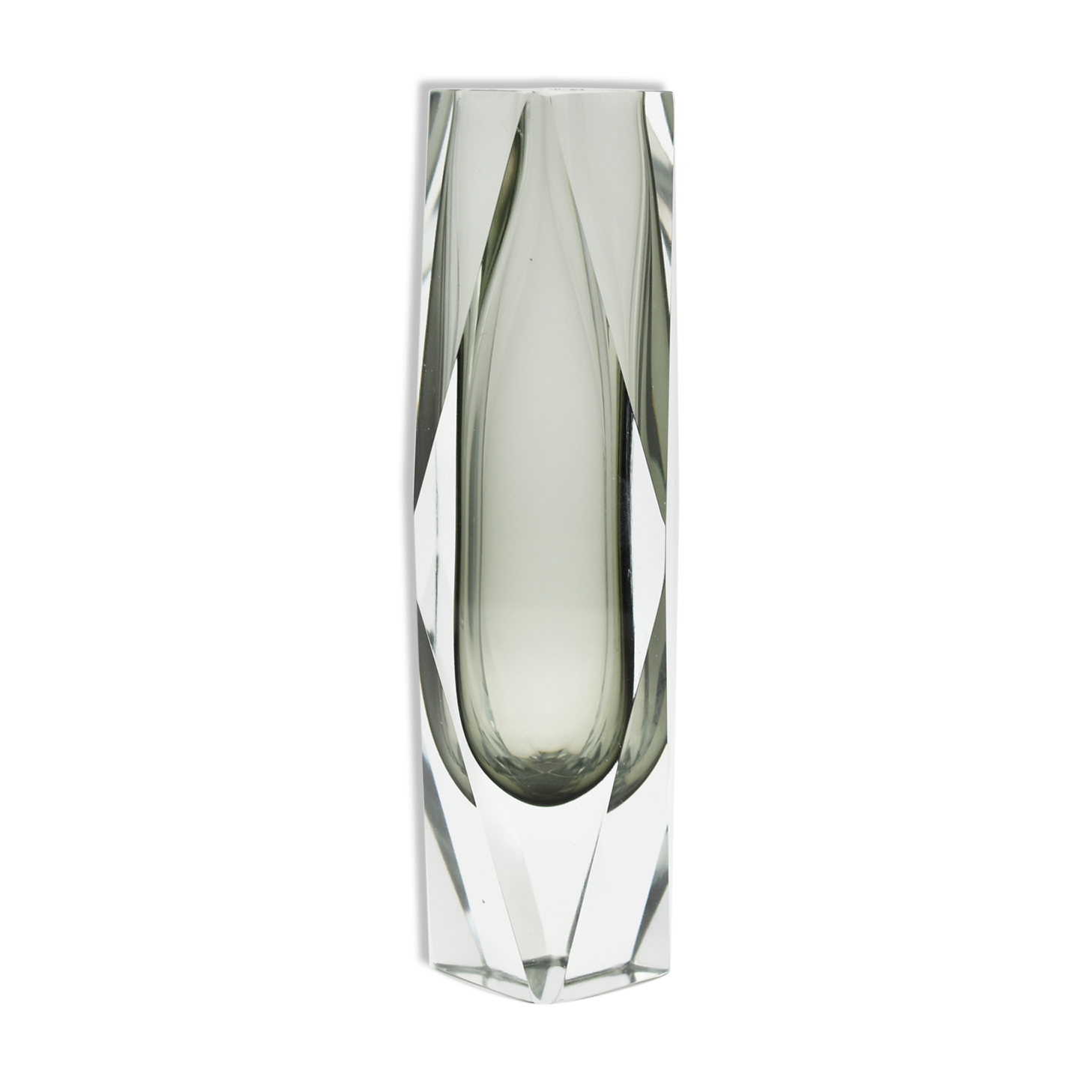 Vase sommerso en verre du Murano vintage