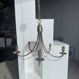 Modern metal chandelier with 5 lights