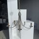 Modern metal chandelier with 5 lights