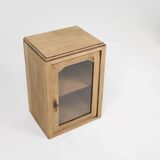 Rustic French table display cabinet, ca. 1900