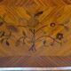 Bibliothéque galbée style Louis XV en bois de rose et marquéterie 1950