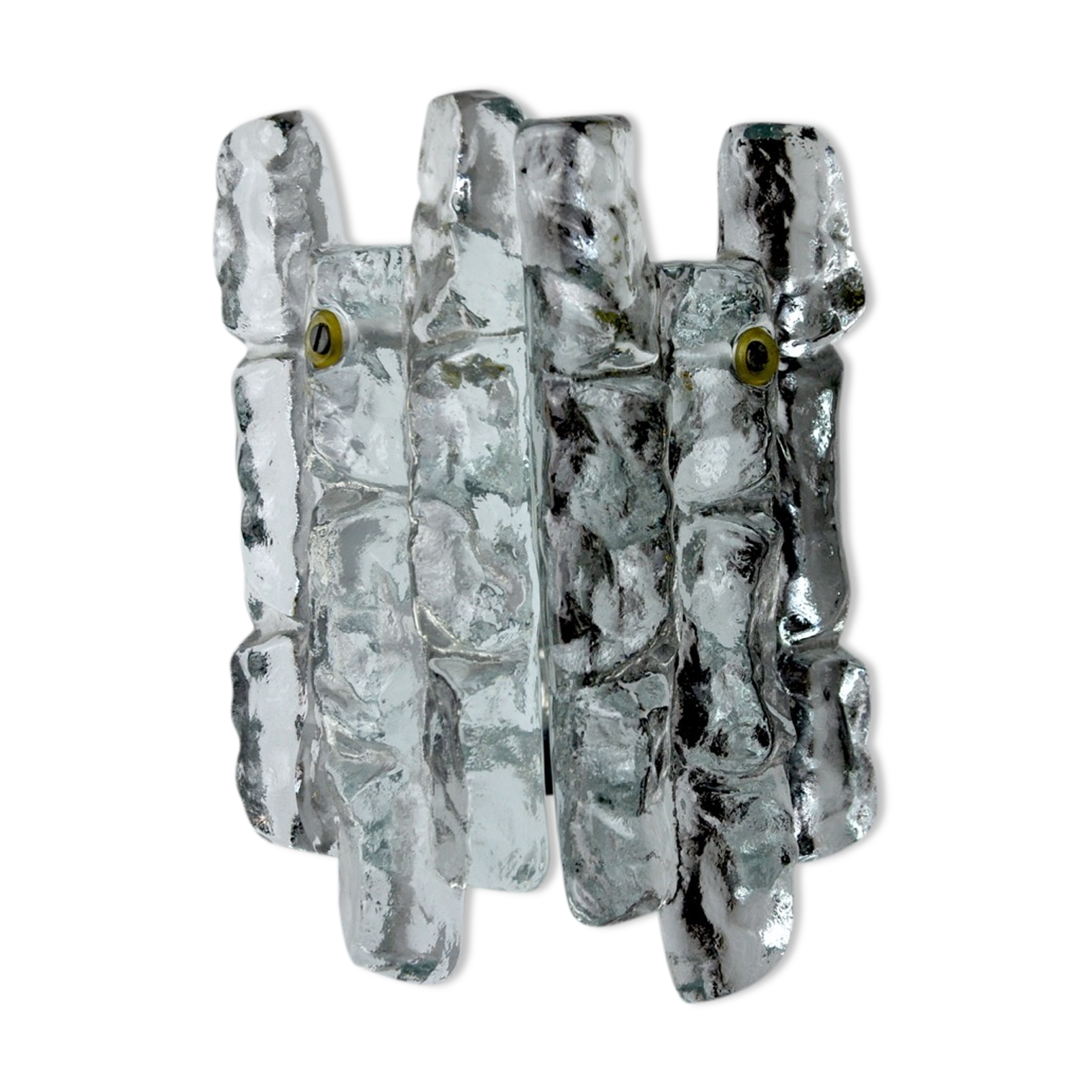 J.T Kalmar 'Glaçon' applique, frosted glass, Austria, 1970