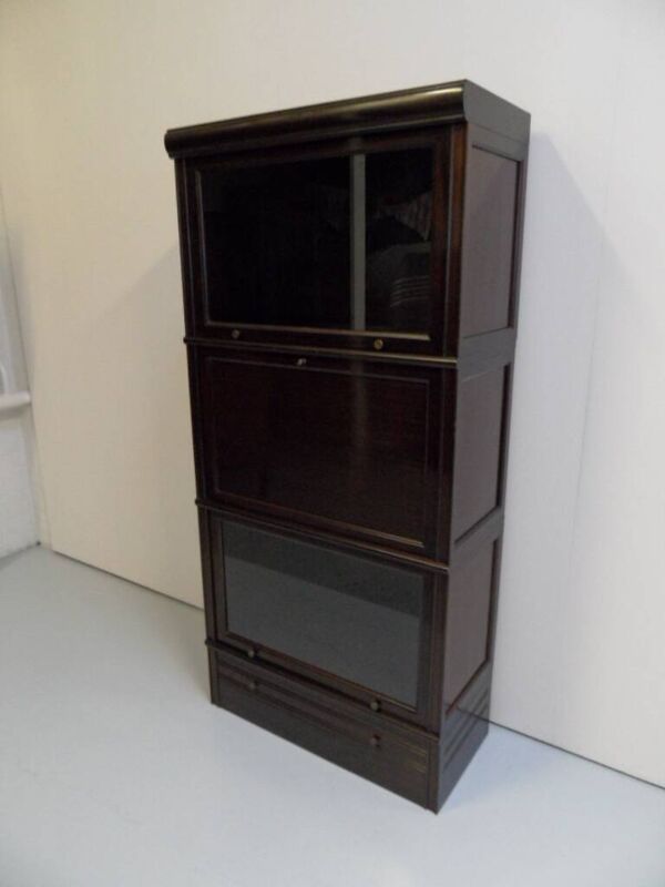 Bibliothèque empilable vintage en acajou, années 1960